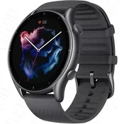 GS Univerzalni silikonski pašček 22 mm, s križno črto, črne barve