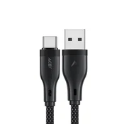 Polnilni in podatkovni USB-A v USB-C kabel Acefast C8-04 - 3A - 1.2m - black