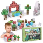 Magnetni set građevinske kocke - 100 dijelova