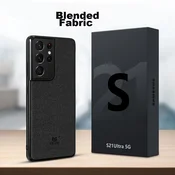 Escase Maska za mobilni telefon Samsung Galaxy S21 Ultra, Crna