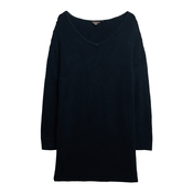 Superdry Pletena obleka temno modra