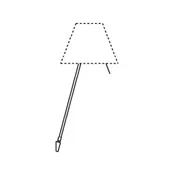 ALUMINIJASTA STENSKA SVETILKA COSTANZA D13aif BREZ ŽARNICE E27 LP1D13NA01F020