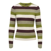 ONLY Pulover ONLIBI temno rjava / trst / pastelno zelena / bela