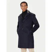 BOSS Volneni plašč H-Jared 50551085 Mornarsko modra Regular Fit