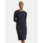 LAUREN RALPH LAUREN Pletena obleka 200P14033001 Mornarsko modra Slim Fit