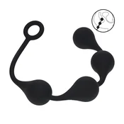 Levelz Waterdrop Silicone Anal Balls L 40mm Black