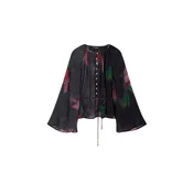 Desigual Bluza modra/zelena/svetlo roza/črna