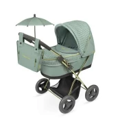 DeCuevas 85073 Zložljiv voziček za punčke s senčnikom in torbo Capriccio 2025 - 60 cm