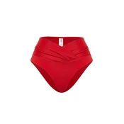 Trendyol Red V-Cut High Waist Regular Bikini Bottom