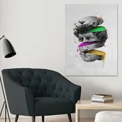 Wallity Dekorativna slika na kaljenom staklu, 70x100cm, Šarena