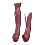 Zalo Queen Pulsewave Vibrator Wine Red