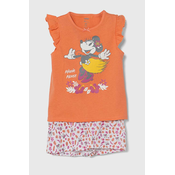 Otroška bombažna pižama zippy x Disney oranžna barva