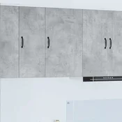 vidaXL Stenska kuhinjska omarica z vrati Betonsko siva 50 x 31 x 80 cm