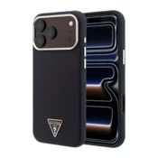 Maska Guess Kevlar Triangle Logo MagSafe za iPhone 17 Pro Max / 18 Pro Max burgundy