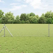 vidaXL vidaXL Ograja iz verižne povezave srebrna 25 x 0.4 m Cinkano jeklo, (5000094499)