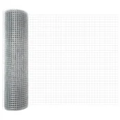 vidaXL Varjena žičnata ograja 0,8x25 m Galvanizirano jeklo