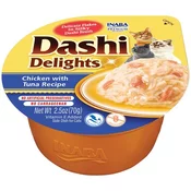 Inaba Dashi Delights za mačke Piščanec s tuno, 70 g