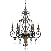 Casa Padrino baroque crystal chandelier bronze/antique gold A� 71 x H. 96.5 cm - Magnificent baroque style chandelier - Living room & hotel chandeliers - Baroque furniture - Baroque lights