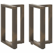 Noge za blagovaonski stol T-oblika 2 kom Crne 50x35x(72-73) cm Celik