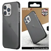 RAPTIC Raptic X-Doria Clear Case za iPhone 14 Pro Max, crna futrola