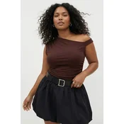 Trendyol Curve Ženska bluza Tbbss26Af00094, Braon
