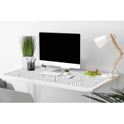 Decormat Podloga za pisalno mizo Gray 3D cubes 120x60 cm
