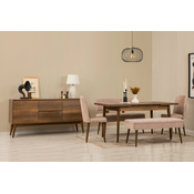 Hanah Home Trpezarijski set Vina Bench 04 0900, 6 delova, Bež