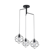 Eglo 43366 - Viseci luster STRAITON na sajli 3xE27/60W/230V