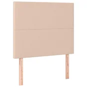 Vidaxl Vzglavje postelje Cappuccino 90x5x118/128 cm umetno usnje