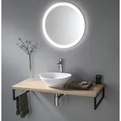 VEGA plošča pod umivalnik 97,5x45cm, hrastov platin - Rjava - 97,5x45 cm - Aqualine - VEGA countertops - 24 - Laminat HPL - 975 - 38 - 450 - 14