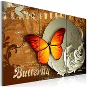 Slika - Fiery butterfly and full moon 120x80