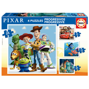 Puzzle Disney Pixar Progressive Educa 12-16-20-25 dielov od 3 rokov EDU19681