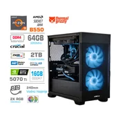 MEGA gaming namizni računalnik MT S7X Ryzen 9 5950X/64GB/2TB SSD/RTX 5070 Ti/črna
