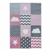 Rožnato-siva otroška preproga 140x200 cm Kids – Ayyildiz Carpets
