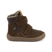 Froddo škornji G3160247 BAREFOOT TEX WINTER podloženi U dark brown 28