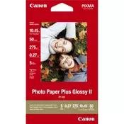 Canon 2311B003 Fotopapier Plus II PP-201, glänzend, 50 Blatt, 275 g/m2 10x15cm
