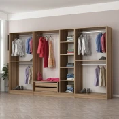 Hanah Home Garderober Kale-7672, 315x210x52 cm, Hrast
