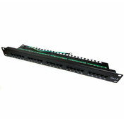 XtendLan Patch panel, 1U/19, 25 priključkov, cat.3