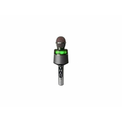 NGear mikrofon karaoke STAR MIC, BT, RGB svjetlosni efekti, baterija, srebrni  - Srebrna