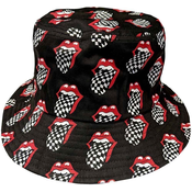 The Rolling Stones Kapa Checker Tongue Pattern Charcoal Grey