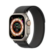 Dux Ducis DUX DUCIS YJ najlonski pasek za Apple Watch 42/44/45/49 mm, črno-siv