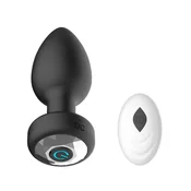 VIBRACIJSKI ANALNI ČEP Passion Labs RC Black (9 cm)