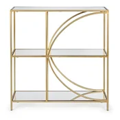 Jeklen regal v zlati barvi 81x87x31 cm Elenor – Bizzotto