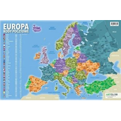shumee Evropa. Poštne številke. Podloga za pisalno mizo