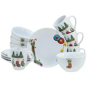 Creatable Servis Za Zajtrk Luna Christmas, 12-Delni