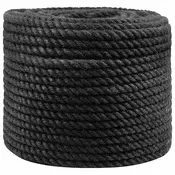 vidaXL Vrv iz jute 10 Črna 100% Tossa jute