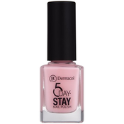 Dermacol 5 Day Stay dolgoobstojen lak za nohte odtenek 06 First Kiss 11 ml