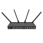 Mikrotik Mikrotik RB4011iGS+5HacQ2HnD-IN brezžični usmerjevalnik, Dual-band (2.4/5 GHz), črn