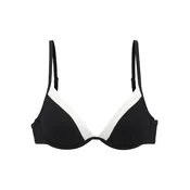 LASCANA Bikini zgornji del  črna / bela