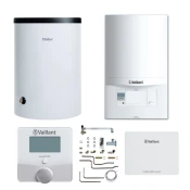 VAILLANT cirko paket - plinski kondenzacijski kombinirani bojler VU 246/5-3 ecoTEC PRO 24 kW + spremnik 120 L + spojni set + termostat + WiFi modul
